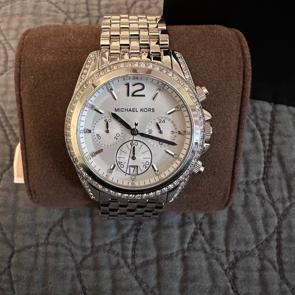 Women’s Michael Kors Silver Chronograph Watch